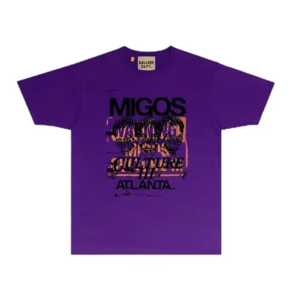 Gallery Dept Migos Culture III Atlanta Purple T-Shirt - 1