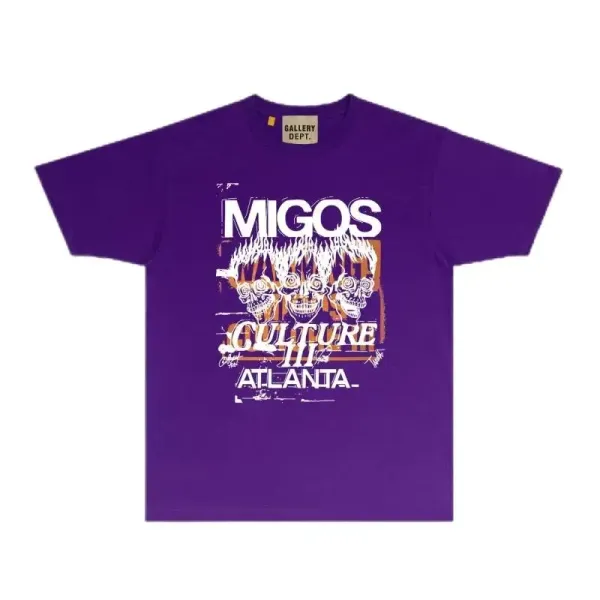 Gallery Dept. Migos Culture III Atlanta Purple T-Shirt - 1