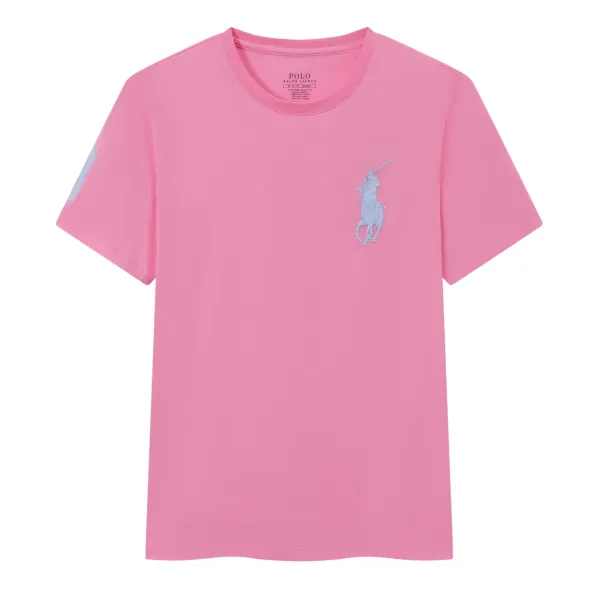 Polo Ralph Lauren Custom Slim Fit Pink T-Shirt - 1