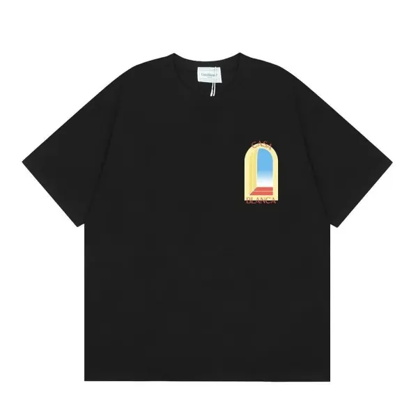 Casa Blanca Arch Print Black T-Shirt - 1