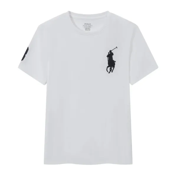 Polo Ralph Lauren Custom Fit Crest Embroidered Polo Black - 9