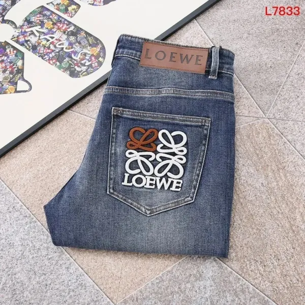 Loewe Anagram Patch Jeans Blue - 1
