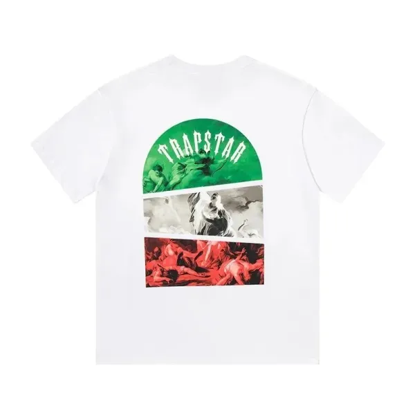 Trapstar Tri-Panel Artwork T-Shirt White - 1