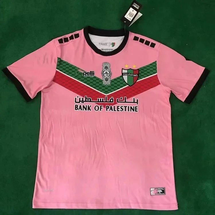 Palestine National Football Team Away Jersey White/Red/Green Jersey - 10