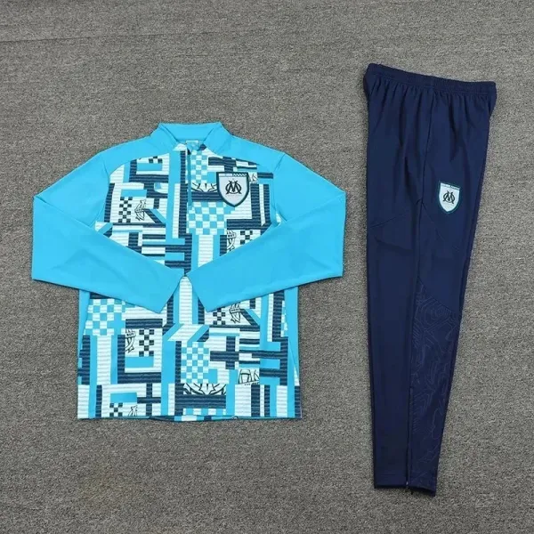 Olympique de Marseille Training Set Blue Multicolor Tracksuit - 1