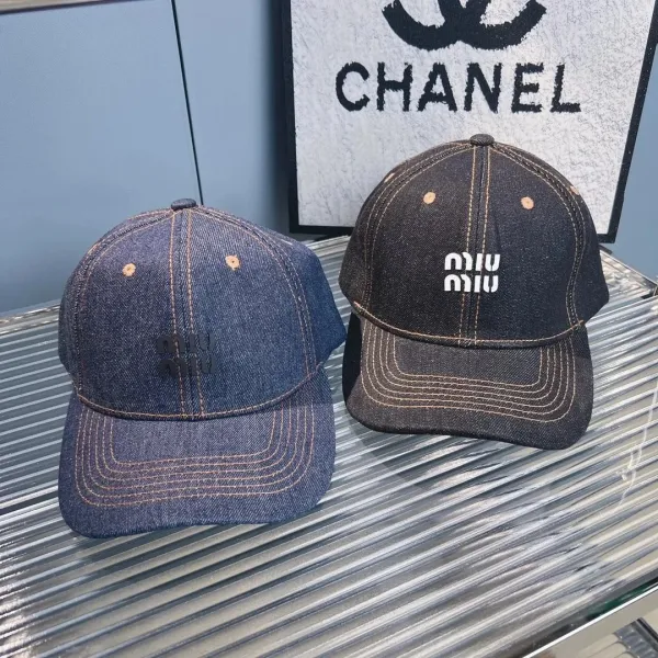 MMY Denim Gradient Baseball Cap Blue - 4