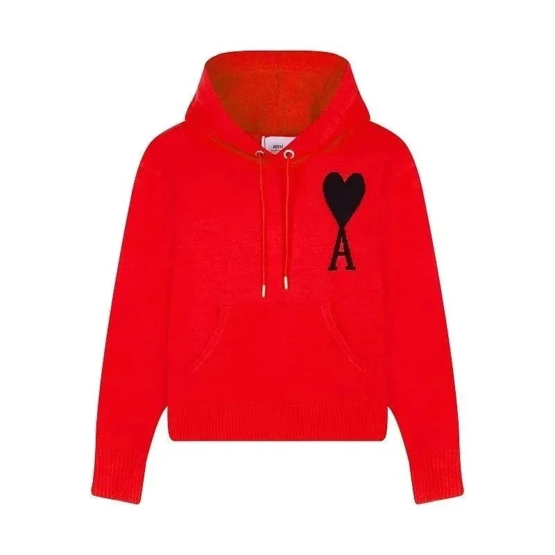 Ami Paris Ami de Coeur Navy Hoodie - 10