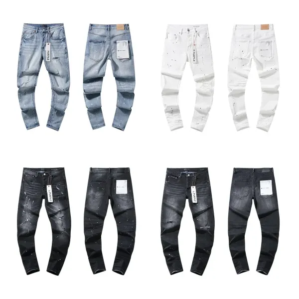 Gallery Dept. Paint Splatter Distressed White Jeans - 3