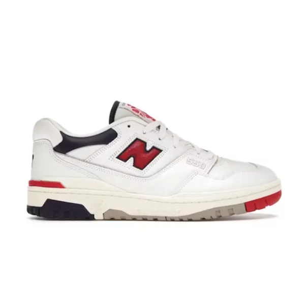 New Balance 550 White Navy Red Sneakers - 2