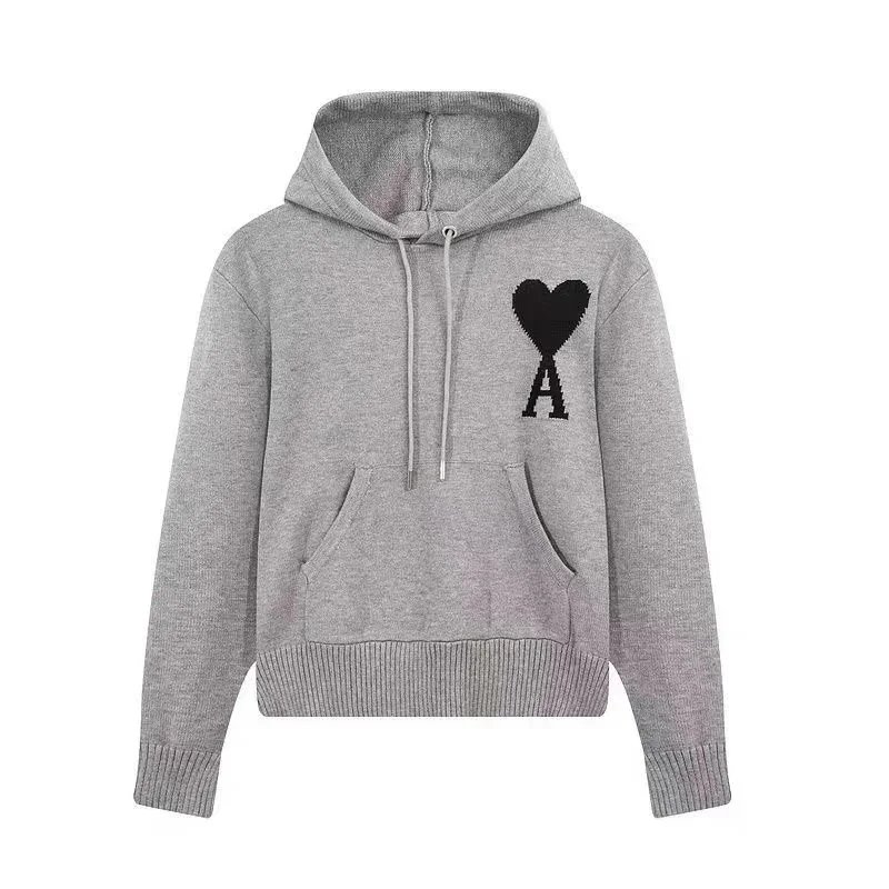 Ami Paris Ami de Coeur Navy Hoodie - 6