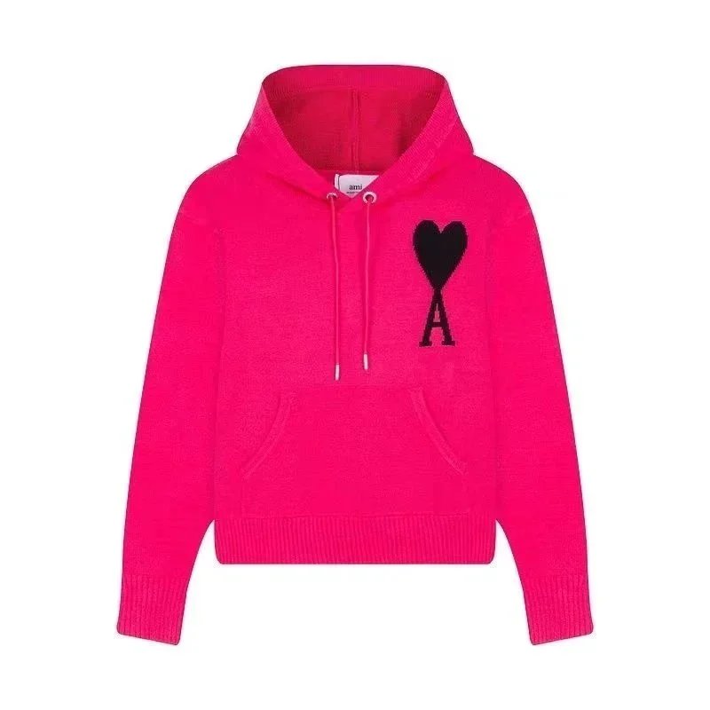 Ami Paris Ami de Coeur Navy Hoodie - 9