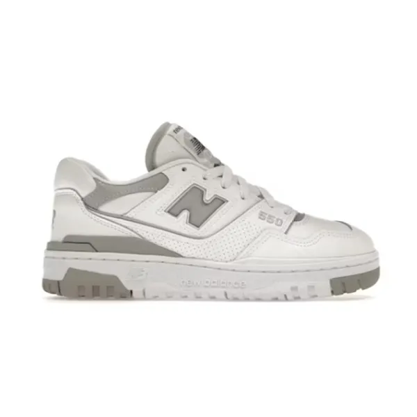 New Balance 550 White Gray Sneakers - 1