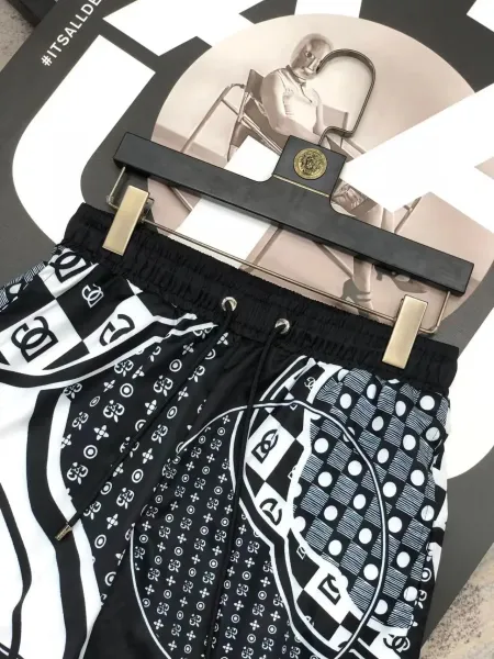 Off-White x Louis Vuitton Monogram Patchwork Shorts Navy White - 7