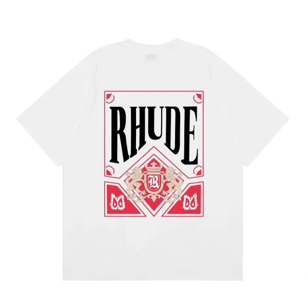 Rhude New Money Graphic Print Beige T-Shirt - 5