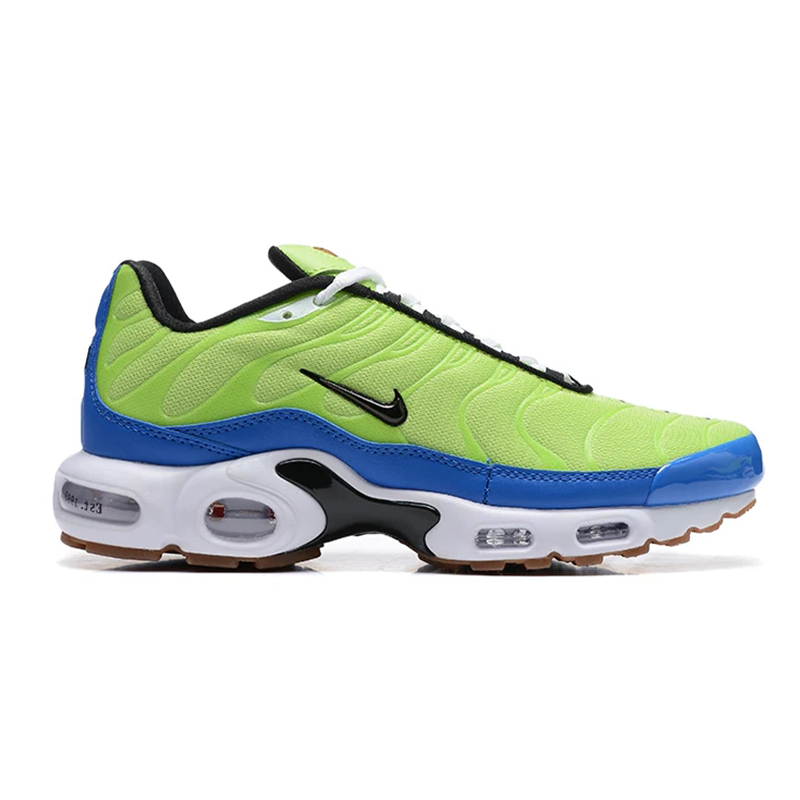 Nike Air Max Plus Neon Green Blue Sneakers - 2