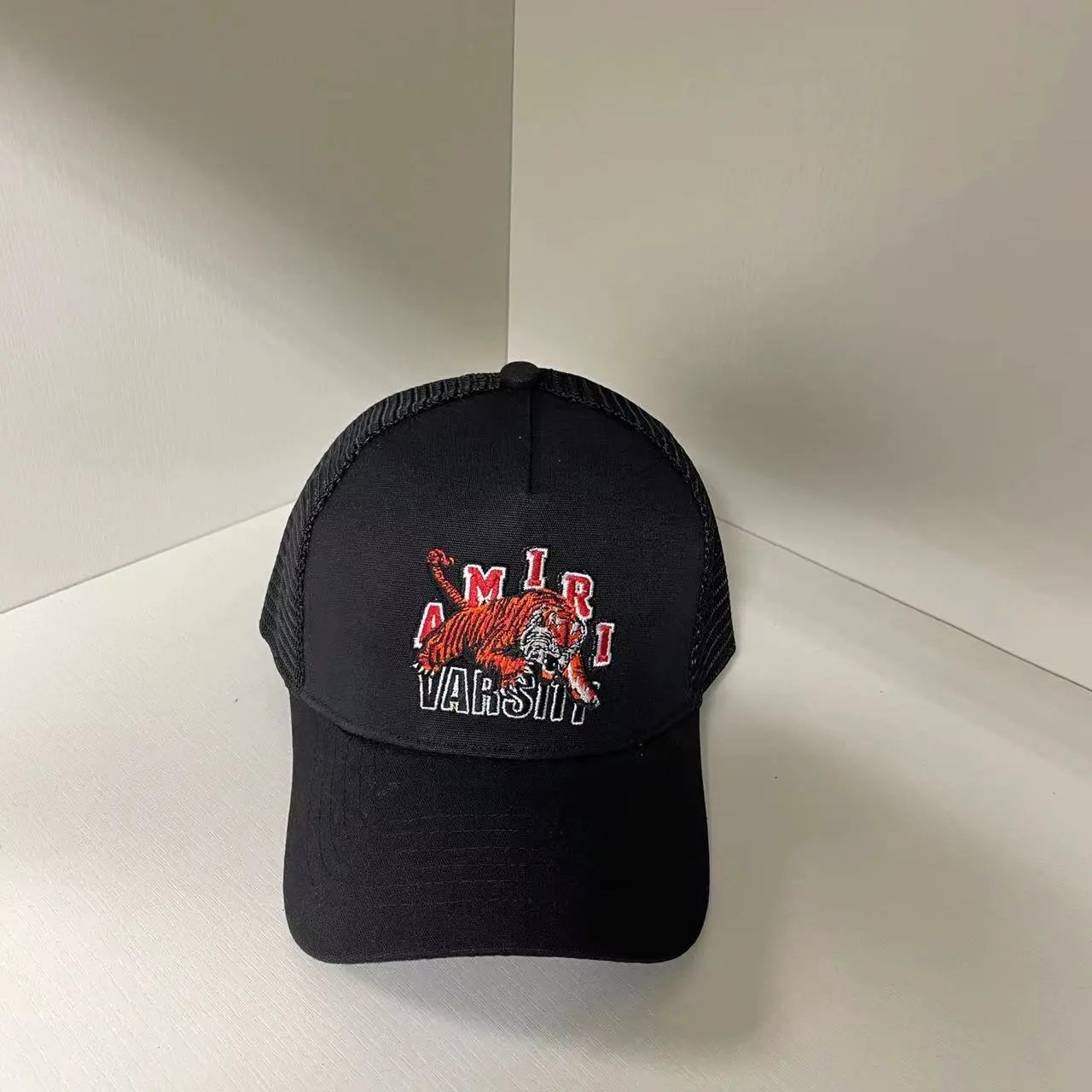 Amiri Embroidered Trucker Baseball Cap Black