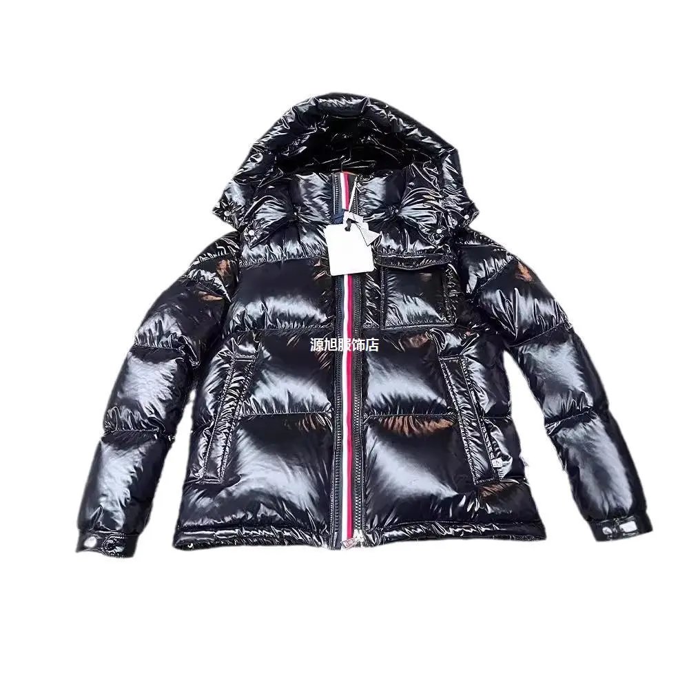 Moncler Stripe Tape Down Puffer Jacket Black