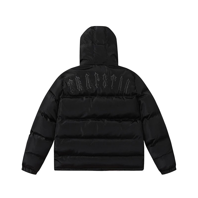 Trapstar Embroidered Hooded Puffer Jacket Black