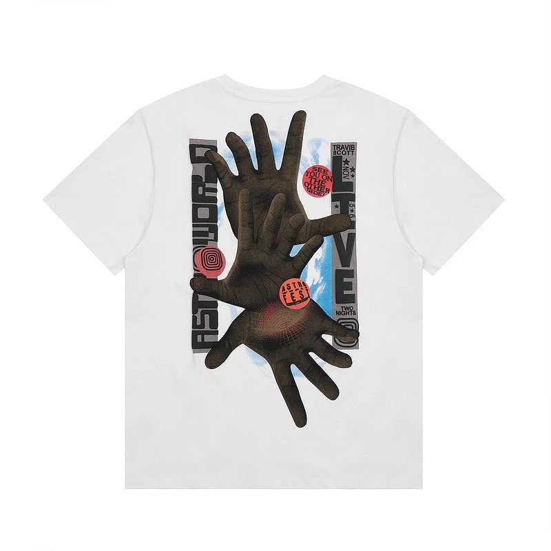 Travis Scott 3D Foam Print Tee White