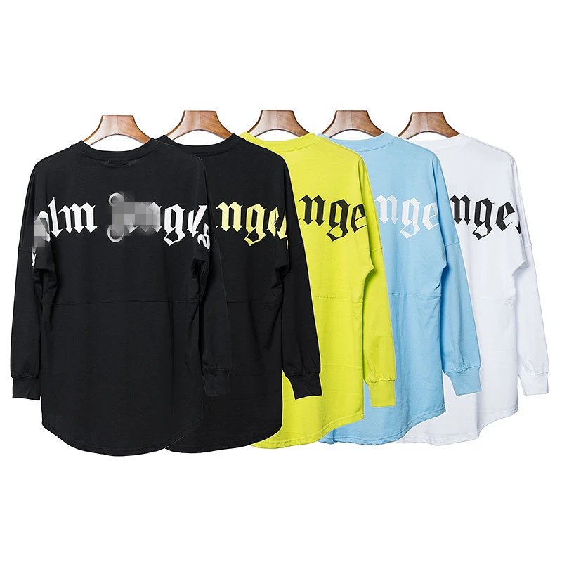 Palm Angels Oversized Logo Long Sleeve Tee Multicolor