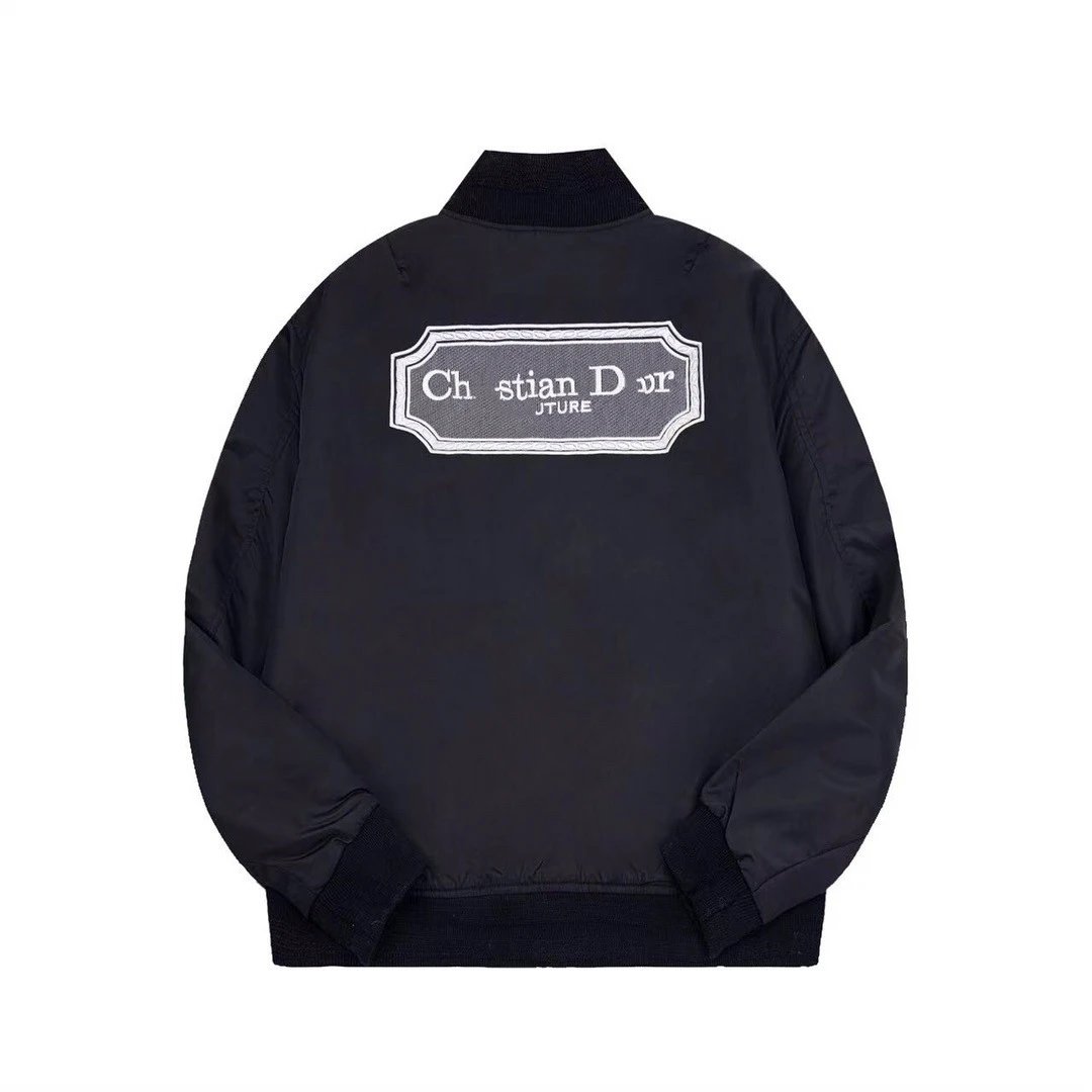Dior Logo Bomber Jacket Black
