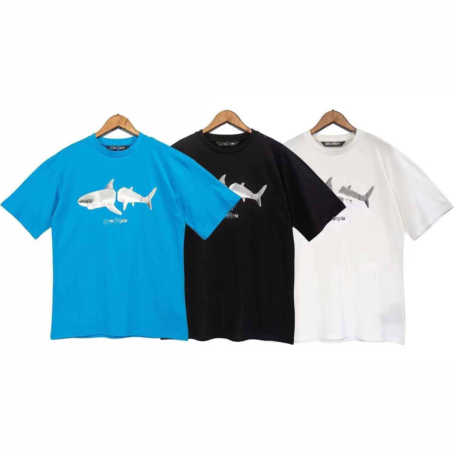 Palm Angels Shark Print Tee Multicolor