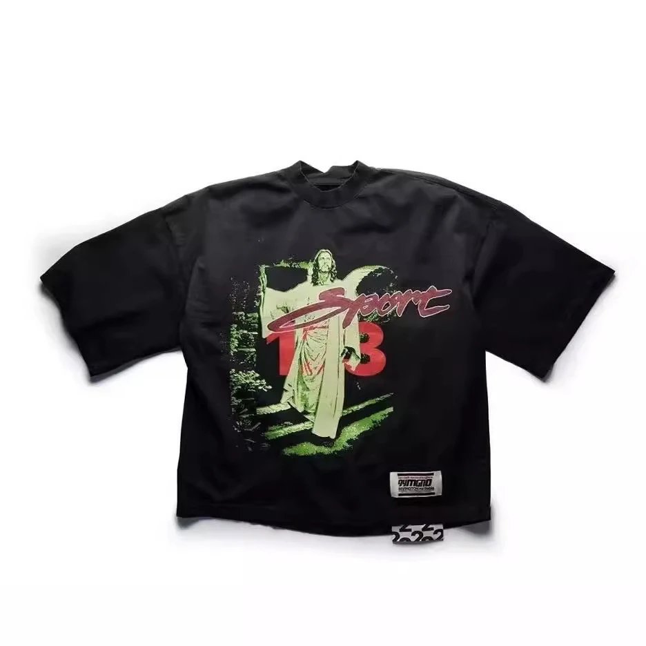 Other Graphic Print Crewneck Tee Black