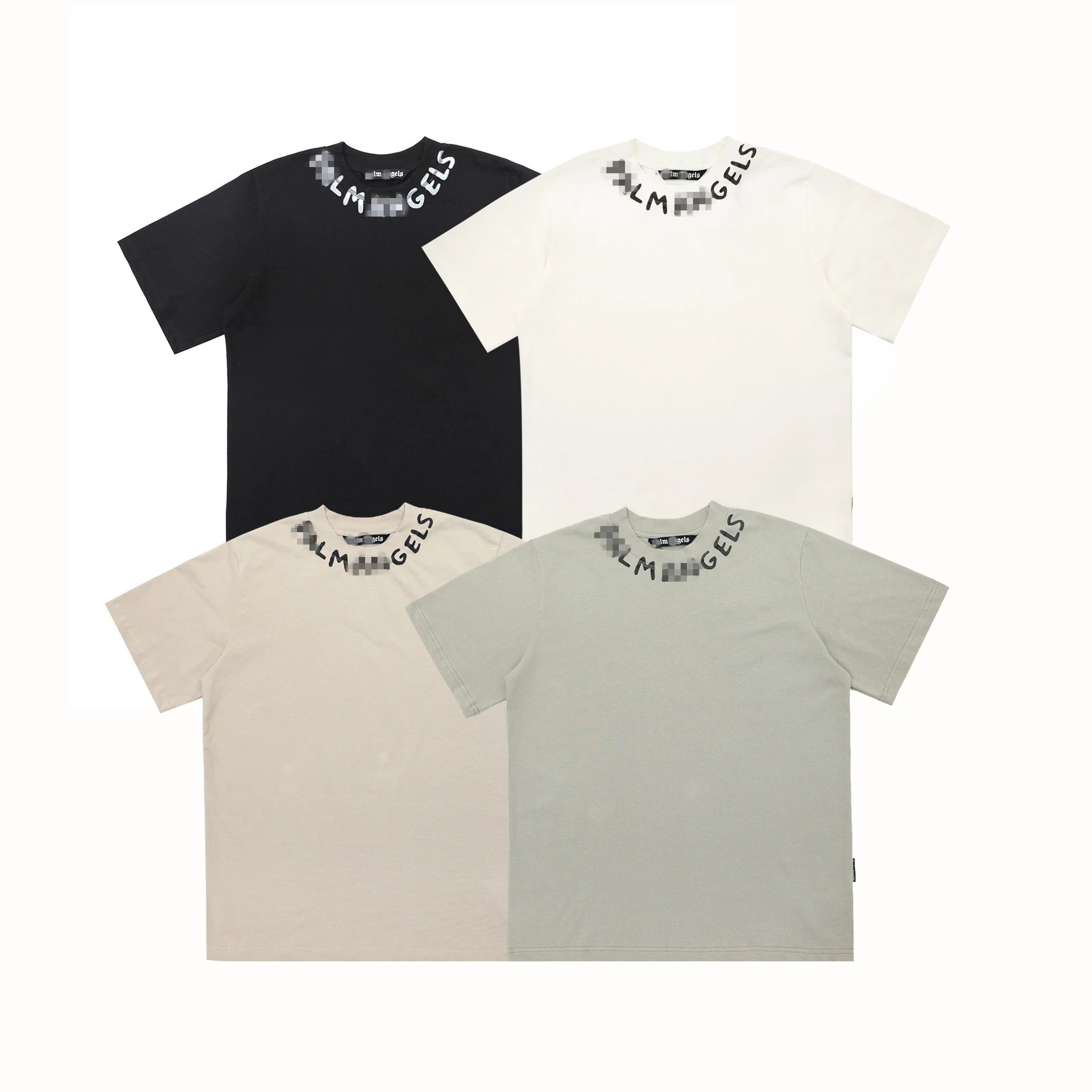 Palm Angels Collar Logo Tee Multicolor