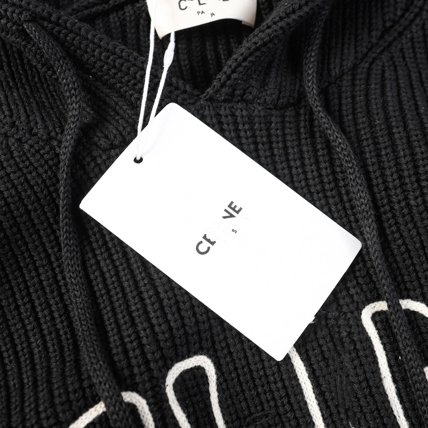 Celine CELINE Embroidered Knit Hoodie Multicolor