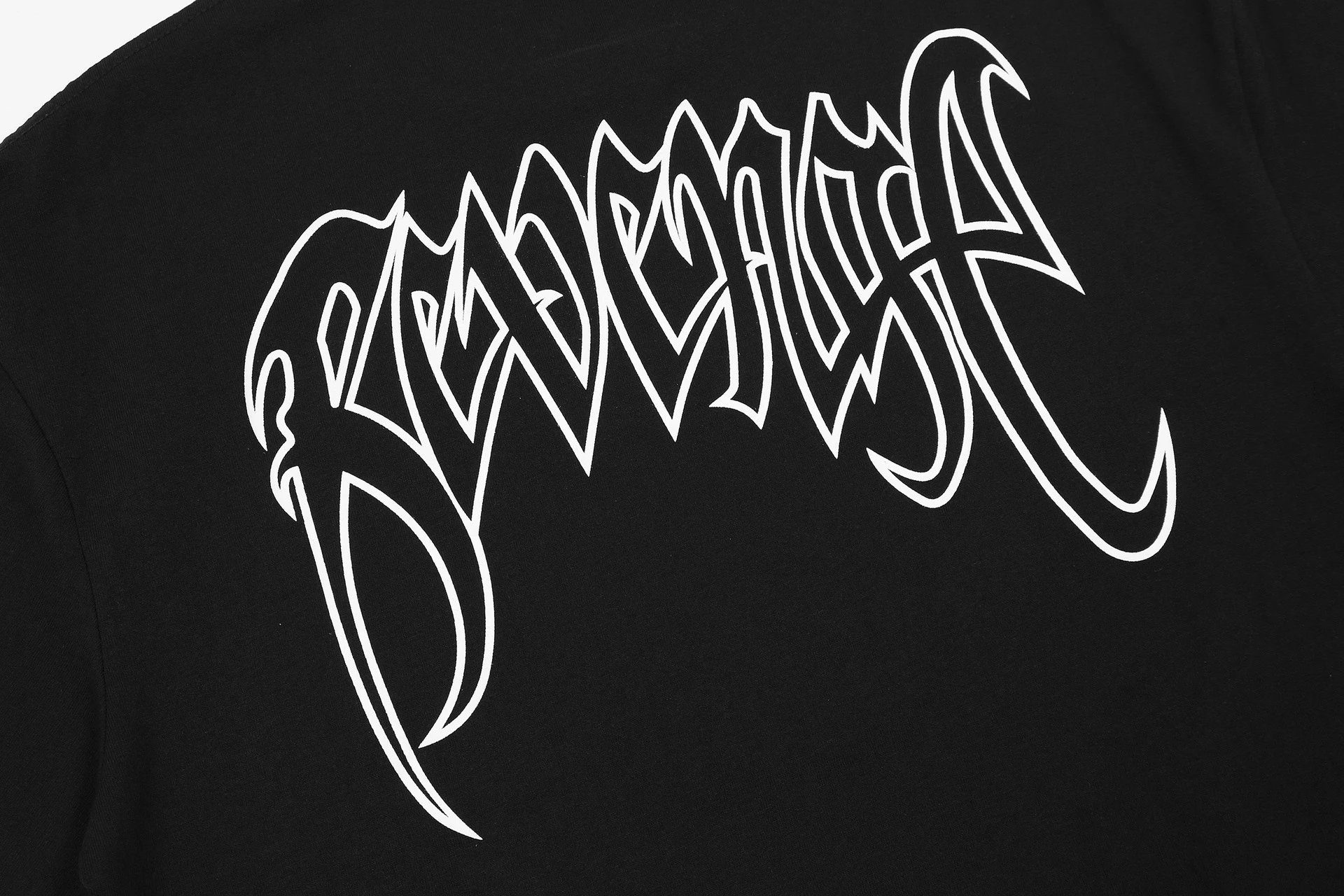 Revenge Graphic Oversized Tee Black