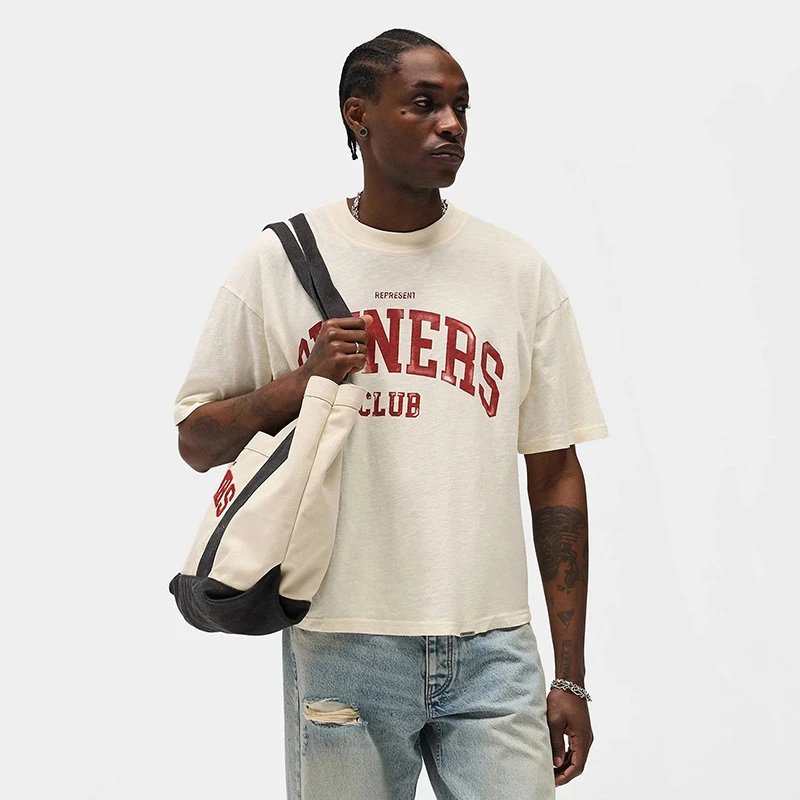 Represent Owners Club Washed Tee Black/White