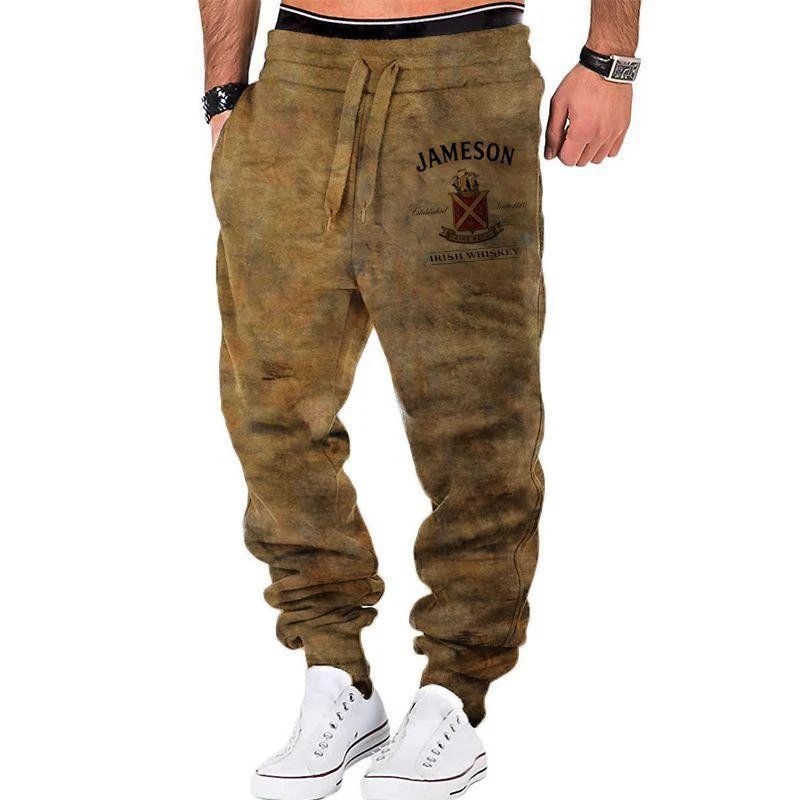Jameson 3D Print Joggers Brown