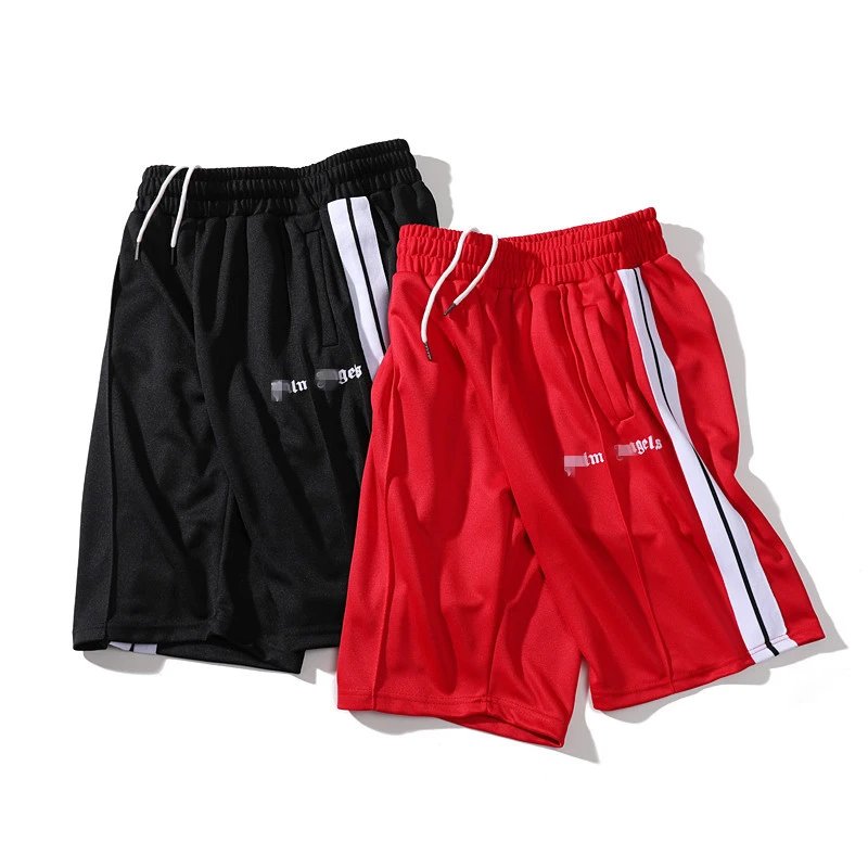 Palm Angels Side Stripe Mesh Shorts Multicolor