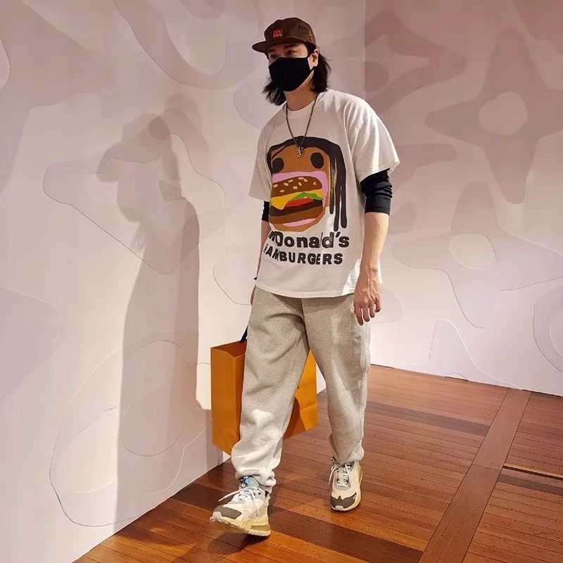 Travis Scott Burger Graphic Tee Multicolor