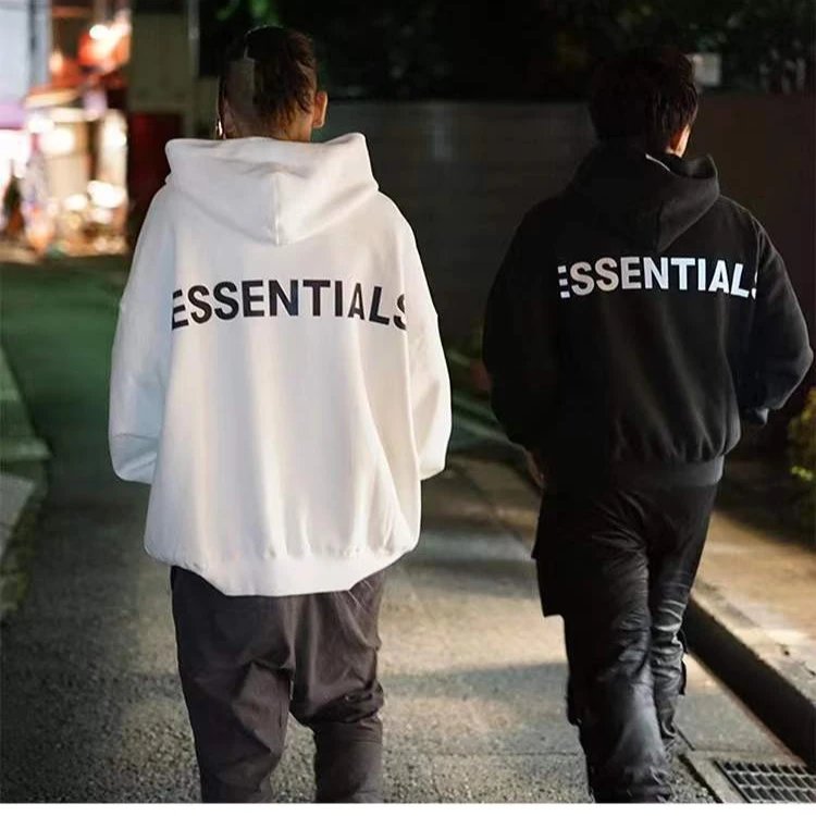ESSENTIALS Reflective Logo Hoodie Multicolor