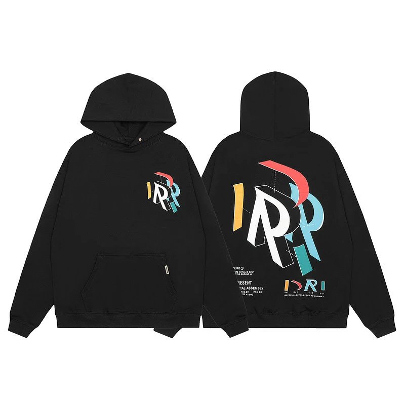 Represent R Graphic Pullover Hoodie Black