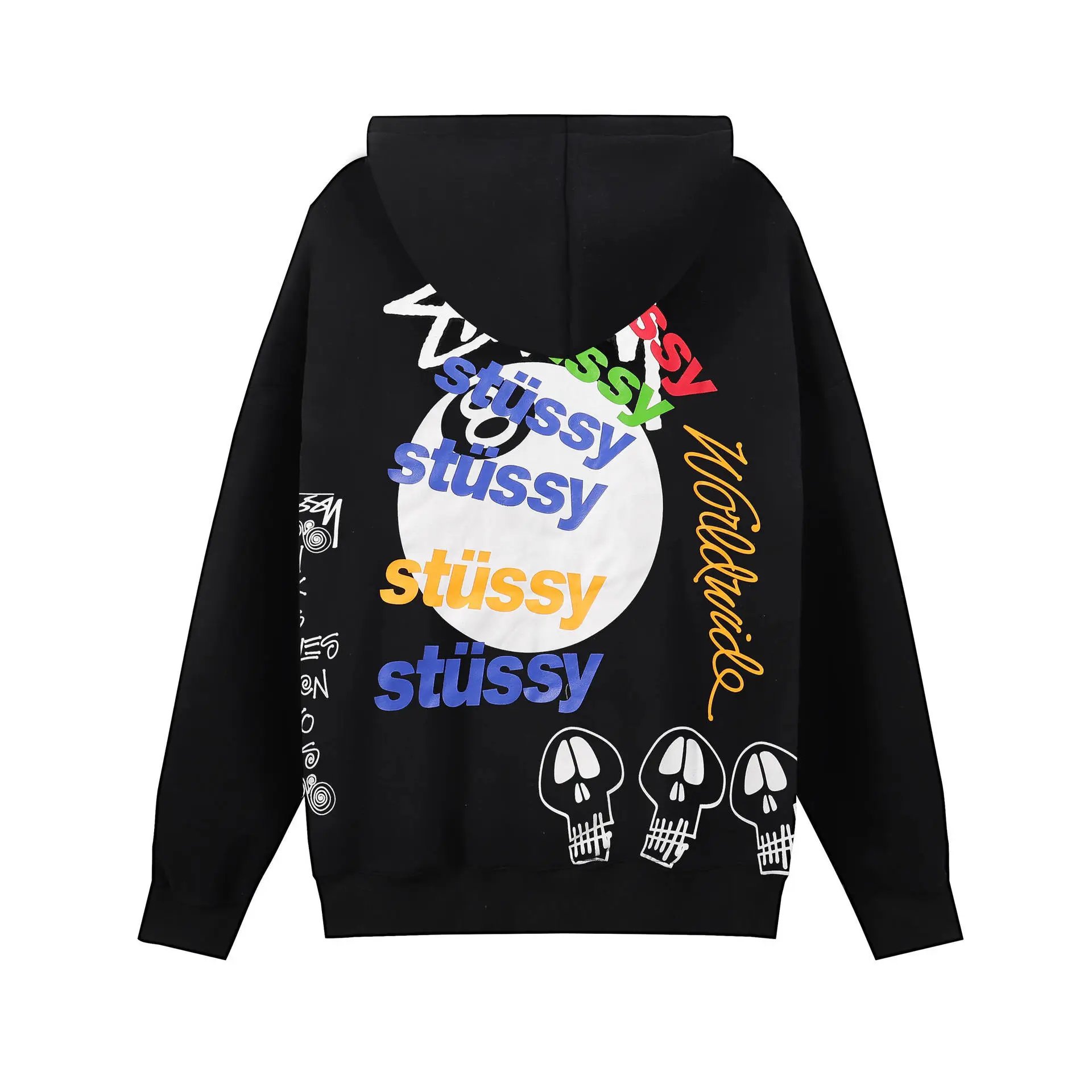 Stussy 8 Ball Fleece Hoodie Unisex Multicolor
