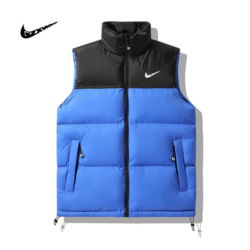 Nike Puffer Vest Stand Collar Multicolor