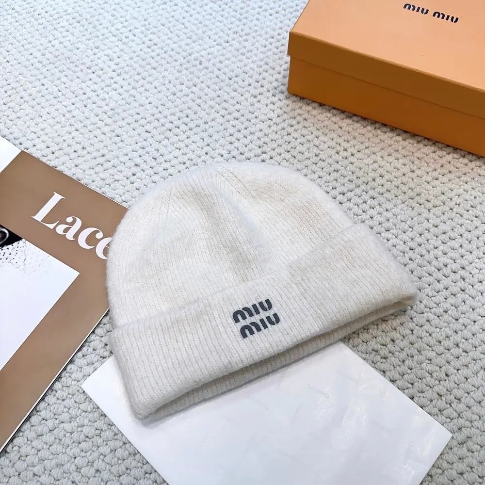 Miu Hats Logo knit beanie — Style 6