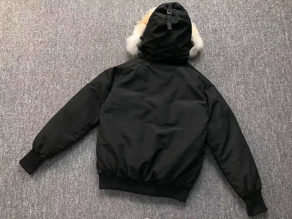 Canada Goose Down Jackets Fur-Trim Hooded Bomber Jacket image 3