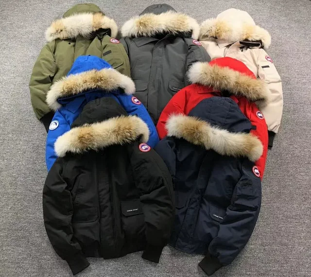 Canada Goose Down Jackets Fur-Trim Hooded Bomber Jacket product detail image 1