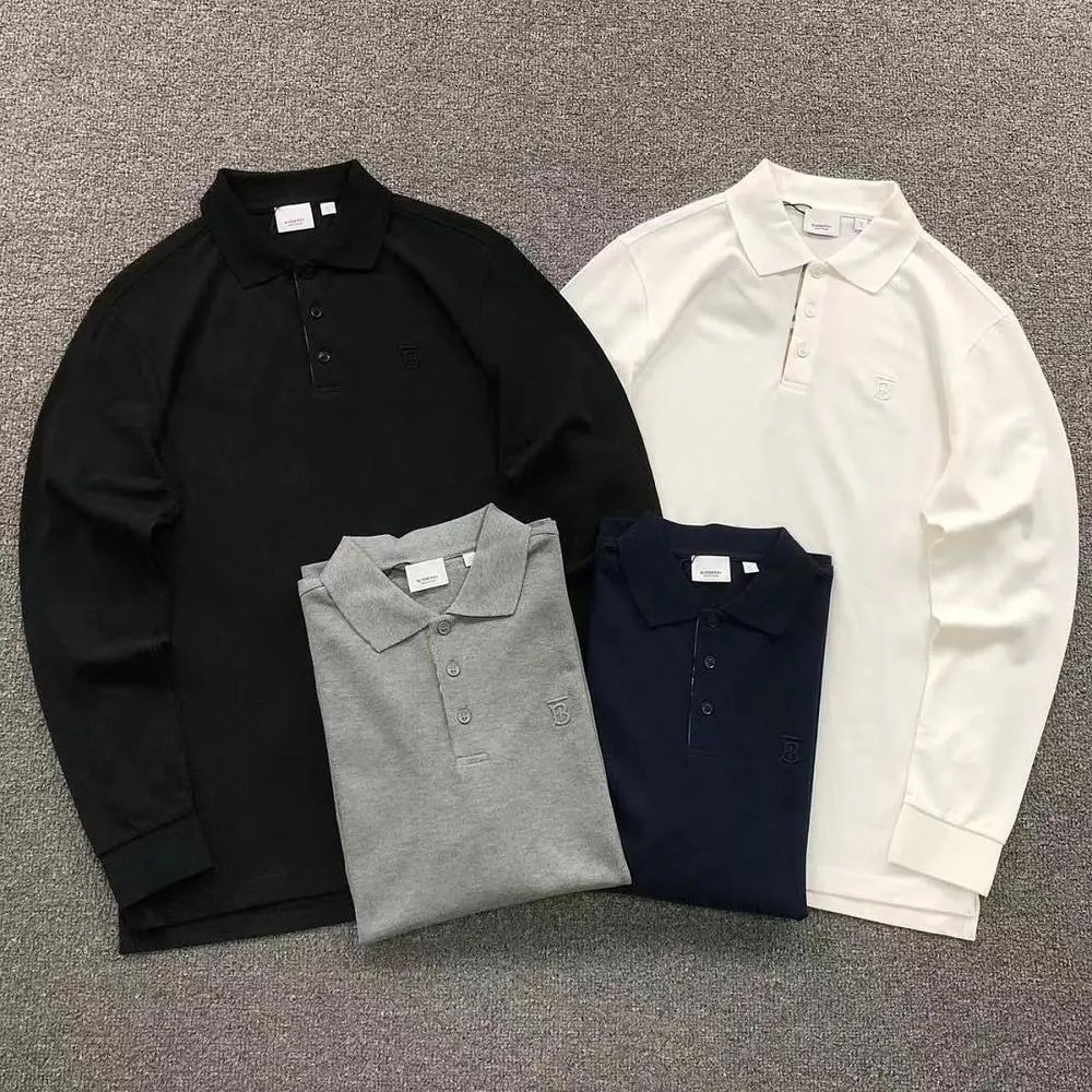 Burberry TB logo long sleeve polo shirt — W2CFinds curated find