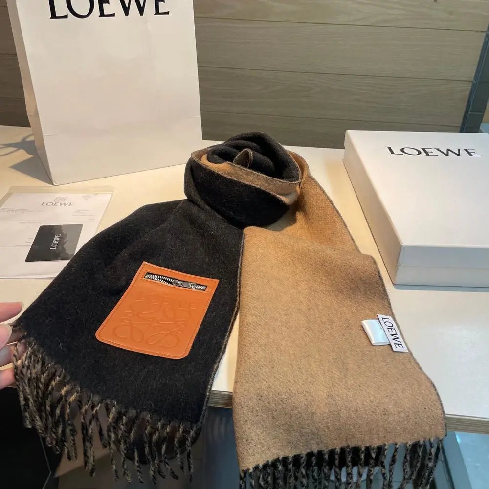 Loewe Scarves Fringed Anagram Scarf image 10