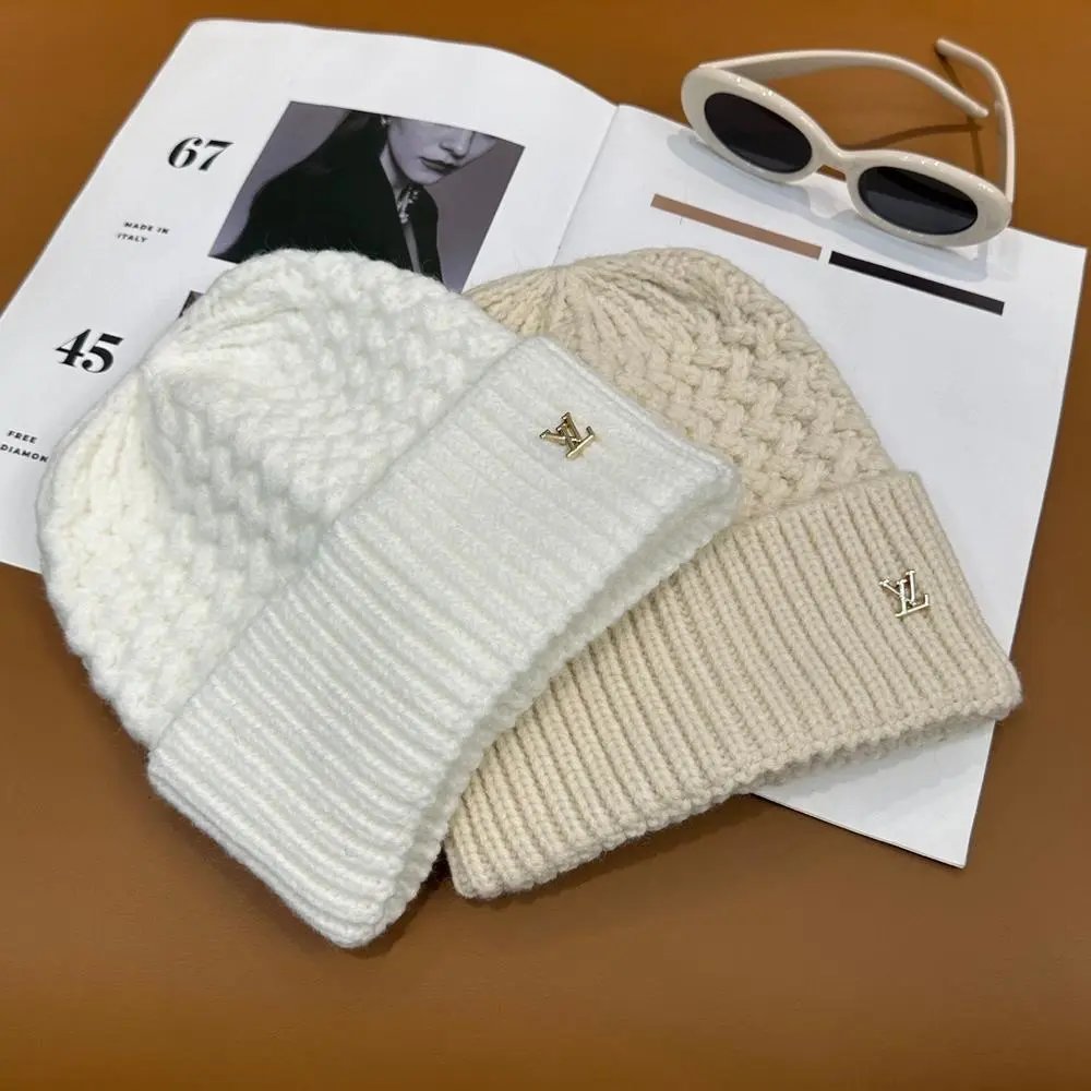 Louis Vuitton Hats Ribbed knit cuff beanie with LV logo image 4