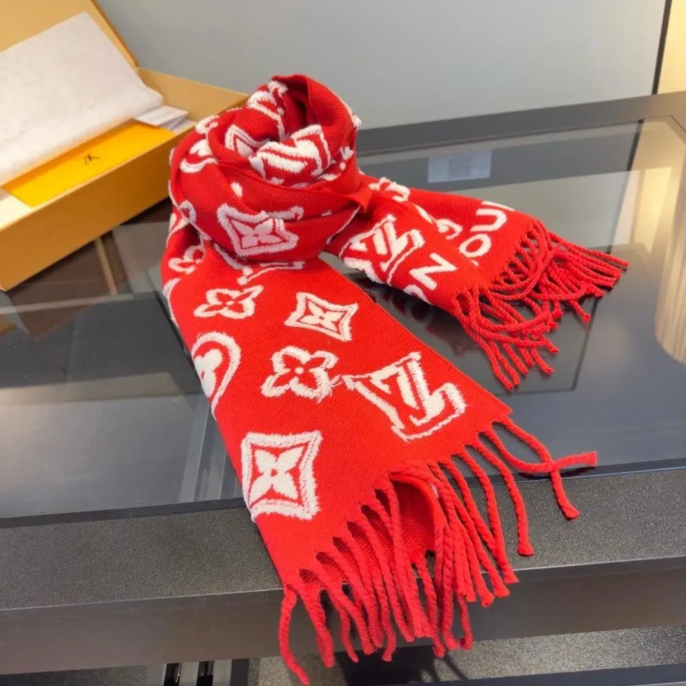 Louis Vuitton Scarves Monogram fringe scarf image 7