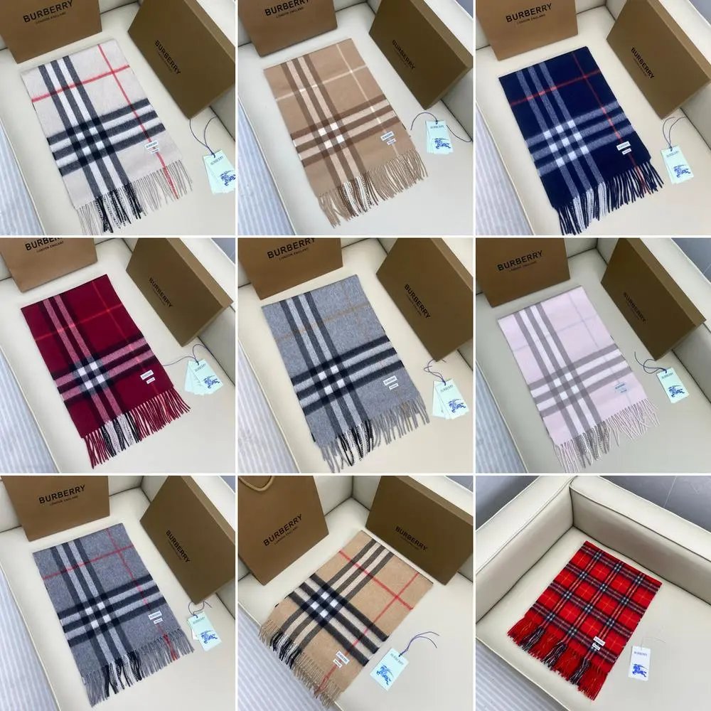Burberry Scarves Fringed check scarf image 1