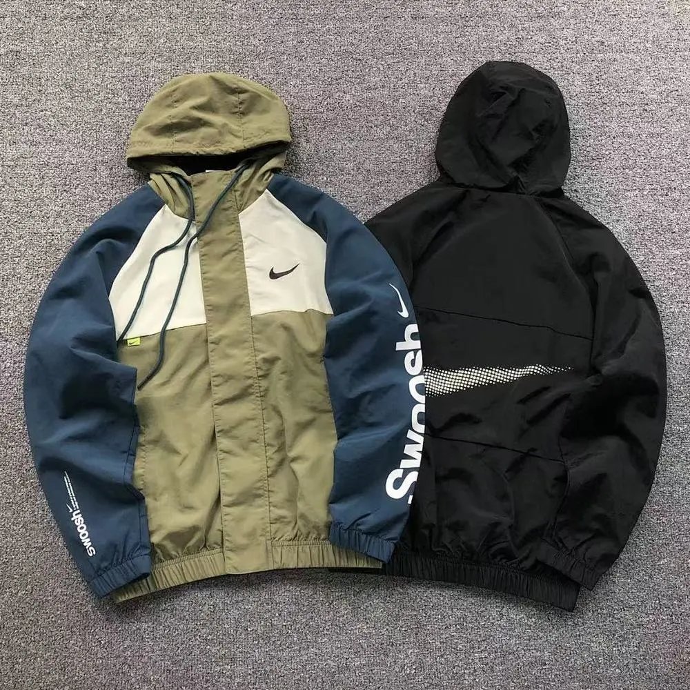Nike color block hooded windbreaker jacket — W2CFinds curated find
