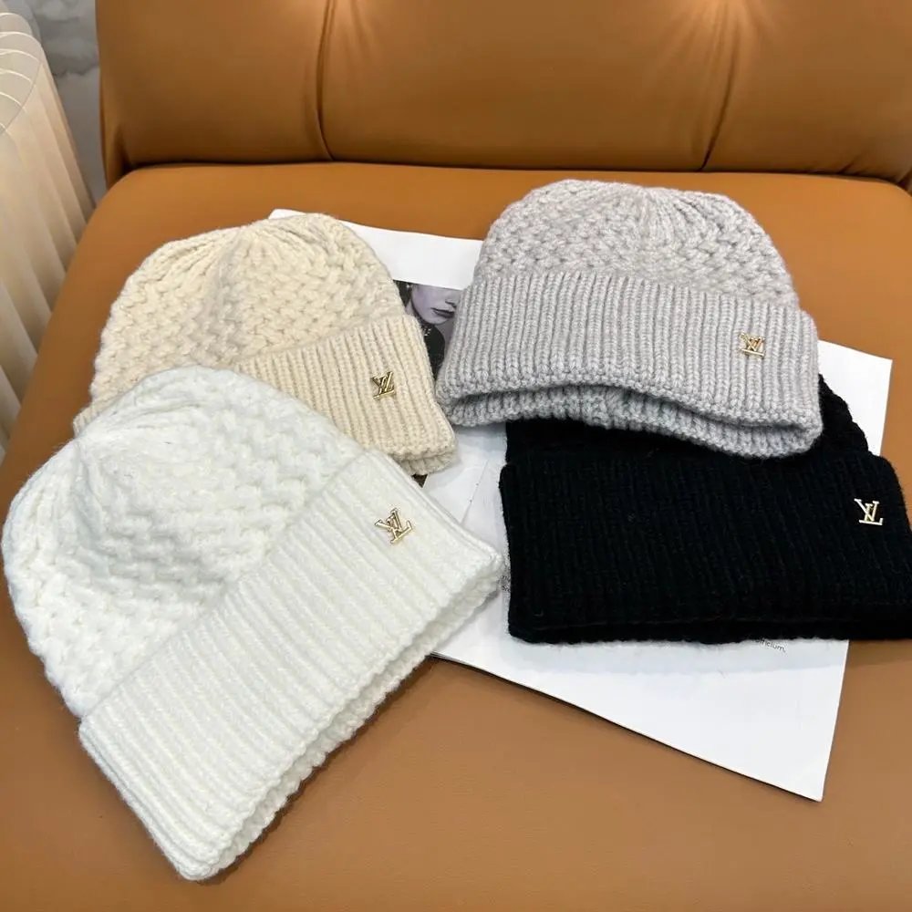 Louis Vuitton Hats Ribbed knit cuff beanie with LV logo image 2