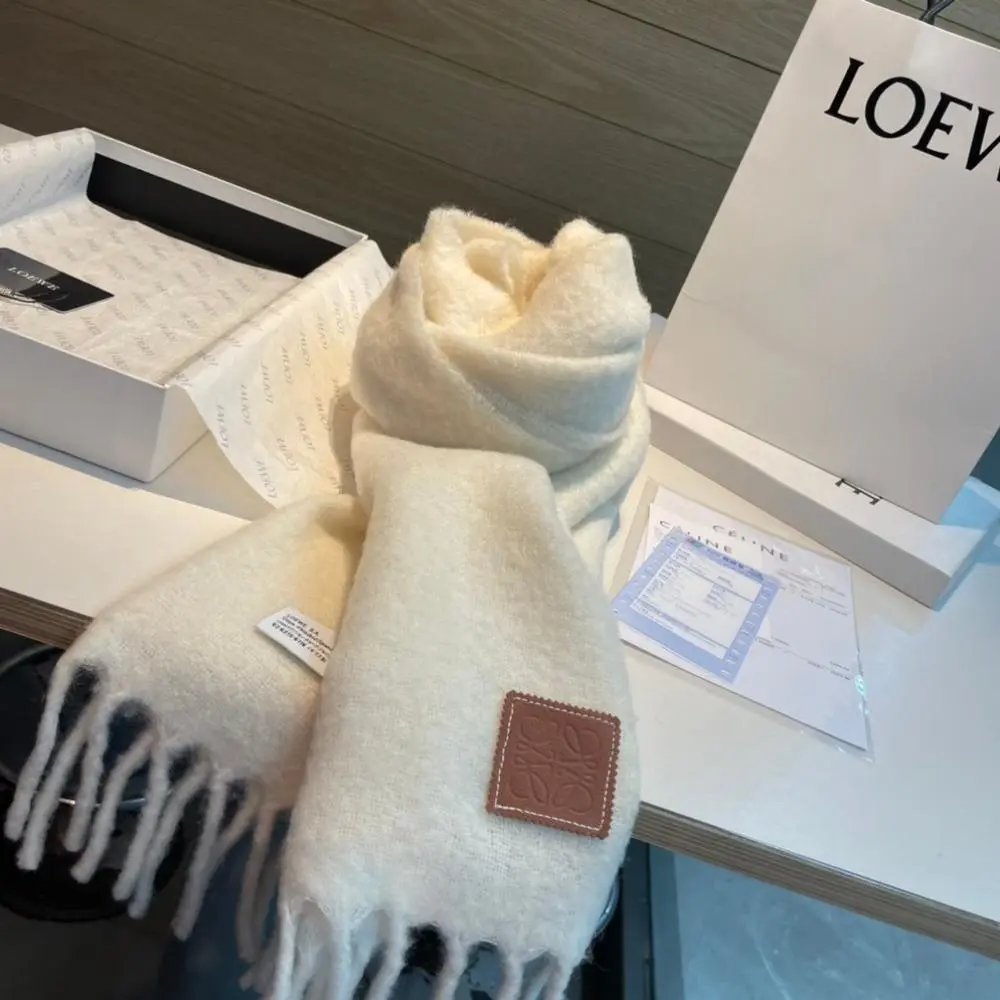 Loewe Scarves Fringed Anagram Scarf image 8