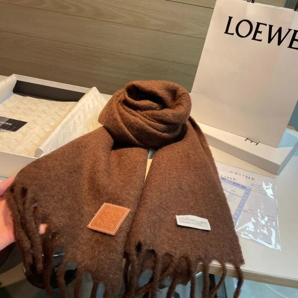 Loewe Scarves Fringed Anagram Scarf image 7